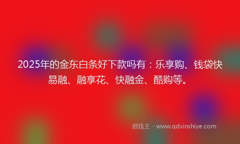 2025年的金东白条好下款吗有：乐享购、钱袋快易融、融享花、快融金、酷购等。