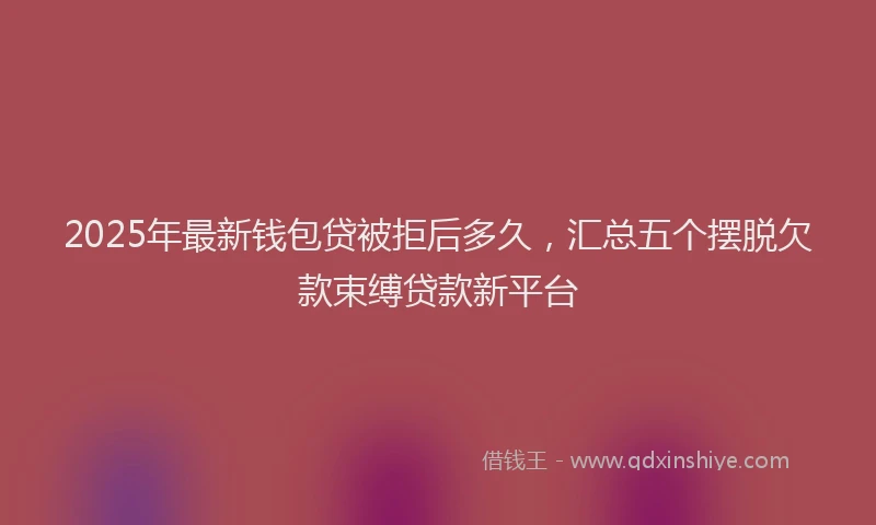 2025年最新钱包贷被拒后多久，汇总五个摆脱欠款束缚贷款新平台