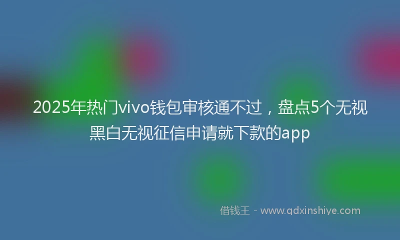 2025年热门vivo钱包审核通不过，盘点5个无视黑白无视征信申请就下款的app