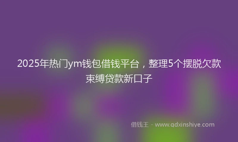 2025年热门ym钱包借钱平台，整理5个摆脱欠款束缚贷款新口子