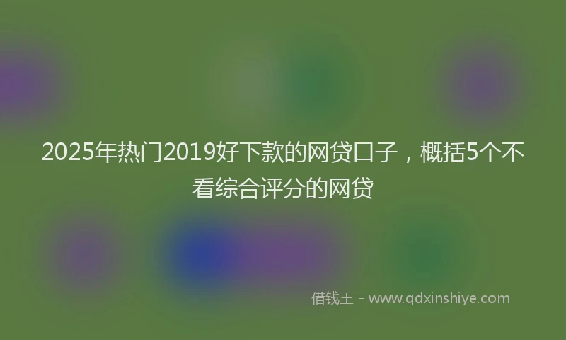 2025年热门2019好下款的网贷口子，概括5个不看综合评分的网贷