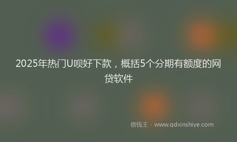 2025年热门U呗好下款，概括5个分期有额度的网贷软件
