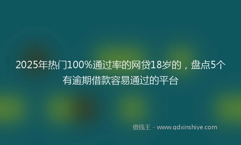 2025年热门100%通过率的网贷18岁的，盘点5个有逾期借款容易通过的平台