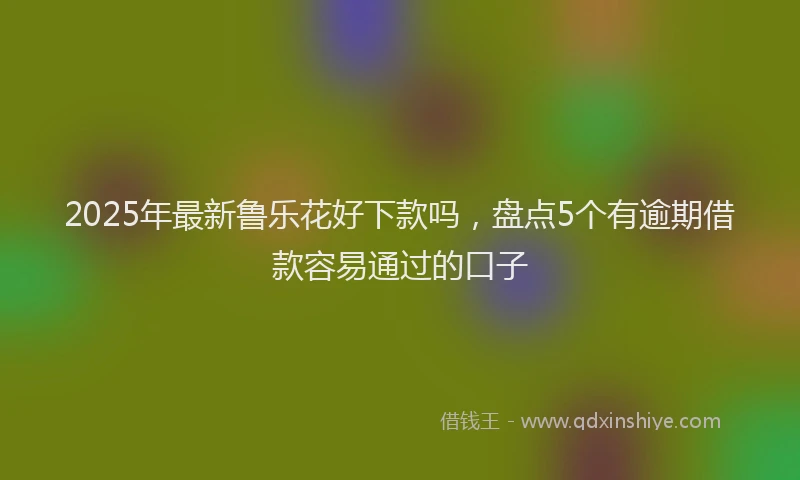 2025年最新鲁乐花好下款吗，盘点5个有逾期借款容易通过的口子