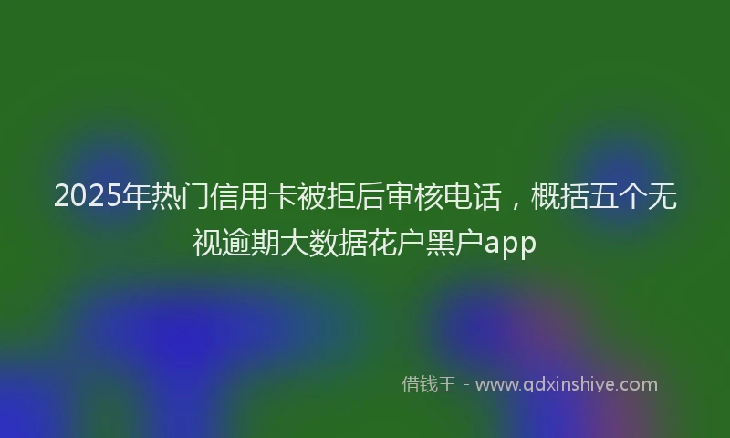2025年热门信用卡被拒后审核电话，概括五个无视逾期大数据花户黑户app