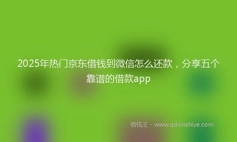 2025年热门京东借钱到微信怎么还款，分享五个靠谱的借款app