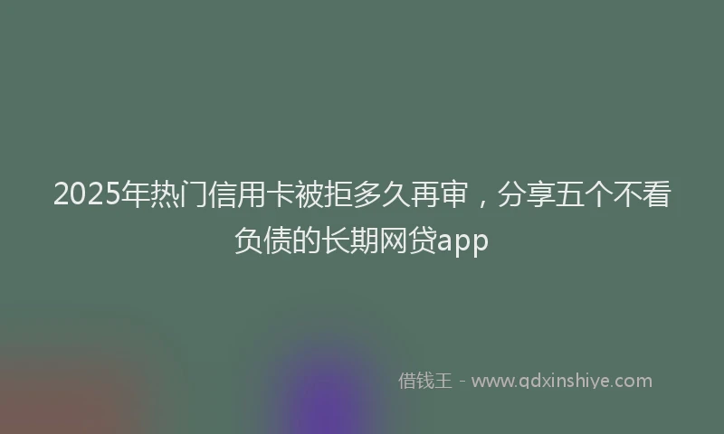 2025年热门信用卡被拒多久再审，分享五个不看负债的长期网贷app