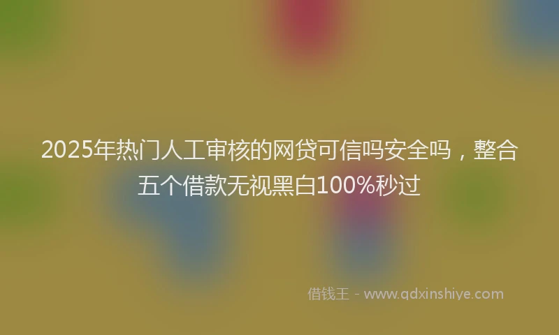 2025年热门人工审核的网贷可信吗安全吗，整合五个借款无视黑白100%秒过