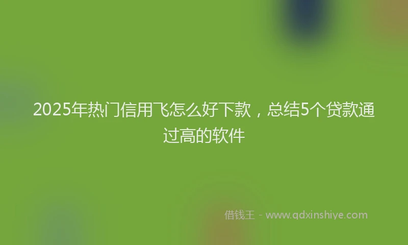 2025年热门信用飞怎么好下款，总结5个贷款通过高的软件