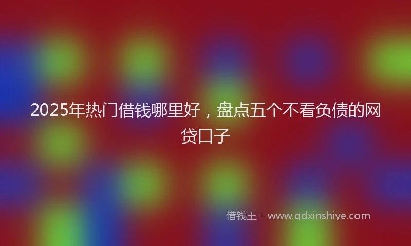 2025年热门借钱哪里好，盘点五个不看负债的网贷口子