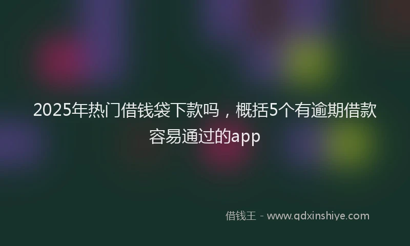 2025年热门借钱袋下款吗，概括5个有逾期借款容易通过的app