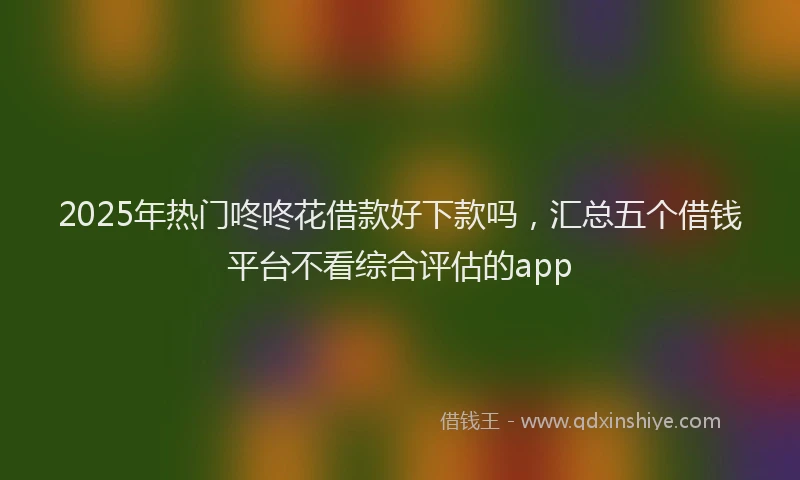 2025年热门咚咚花借款好下款吗，汇总五个借钱平台不看综合评估的app