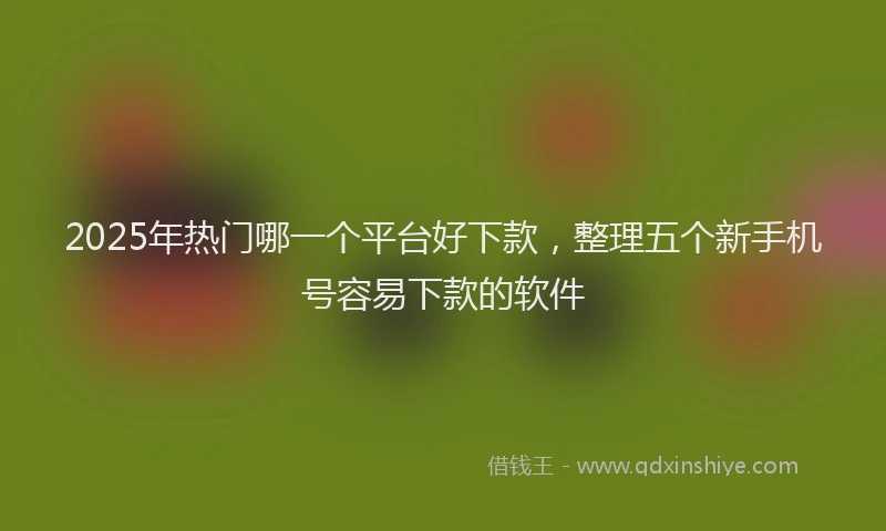 2025年热门哪一个平台好下款，整理五个新手机号容易下款的软件