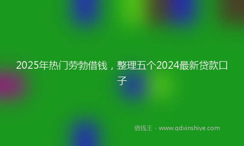 2025年热门劳勃借钱，整理五个2024最新贷款口子