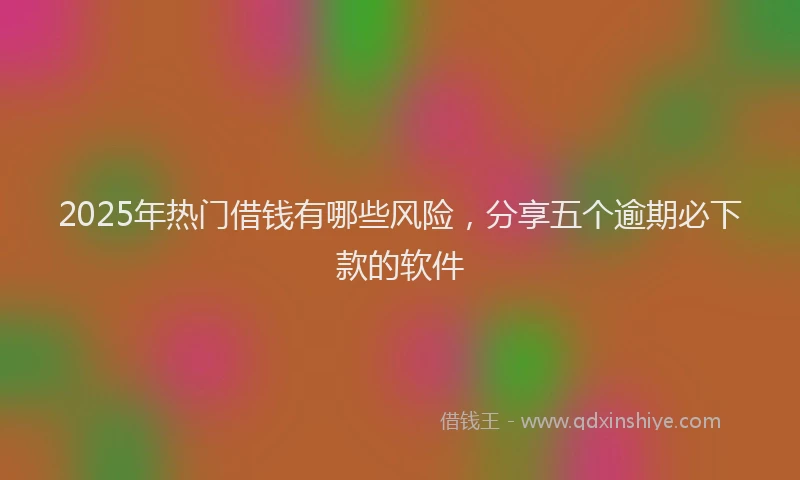 2025年热门借钱有哪些风险，分享五个逾期必下款的软件