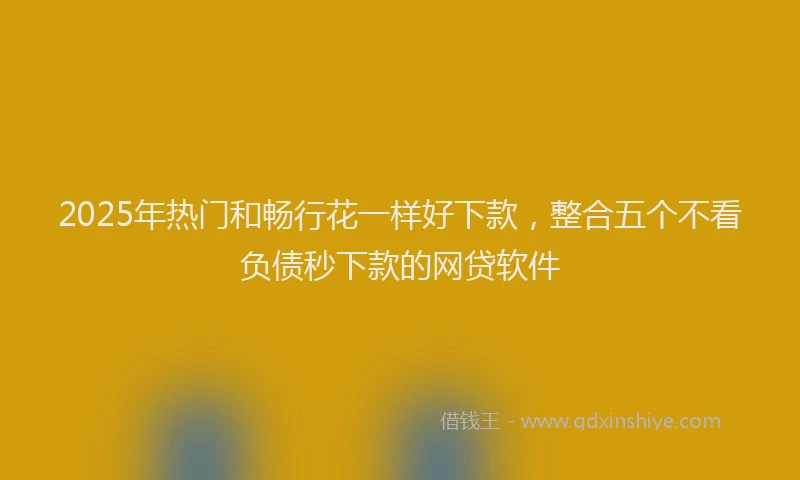 2025年热门和畅行花一样好下款，整合五个不看负债秒下款的网贷软件