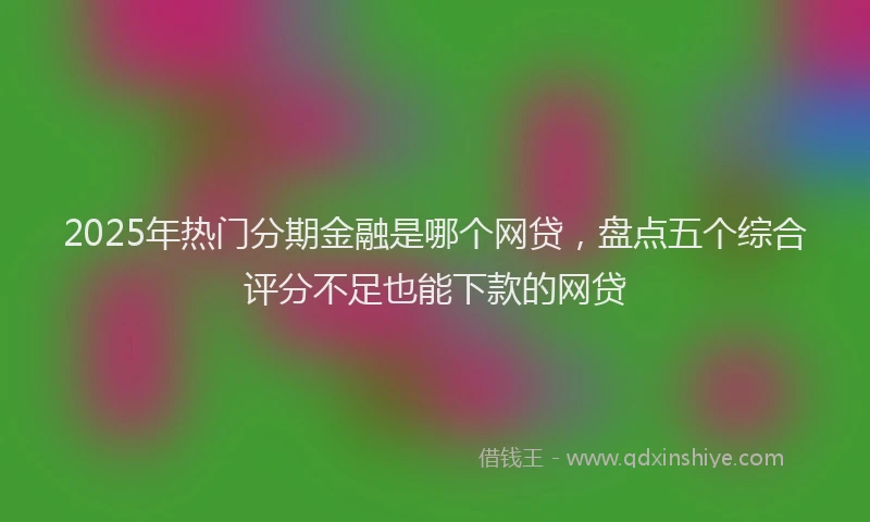 2025年热门分期金融是哪个网贷，盘点五个综合评分不足也能下款的网贷