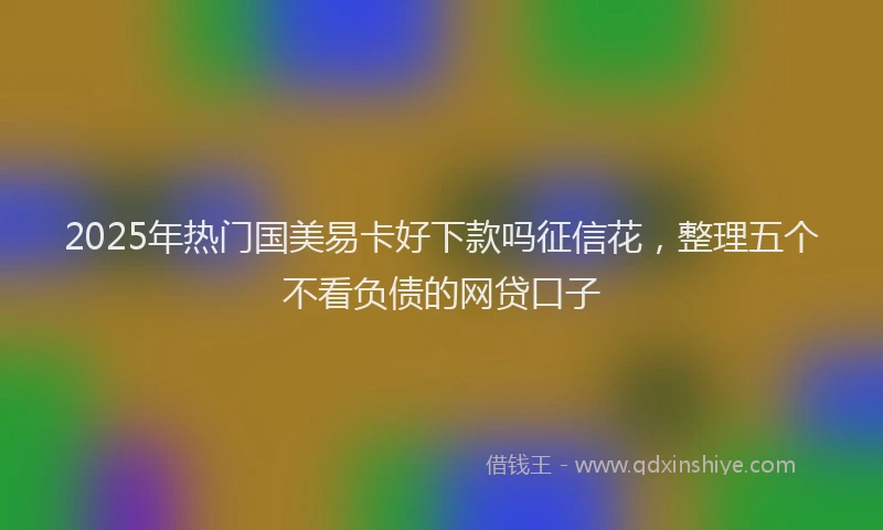 2025年热门国美易卡好下款吗征信花，整理五个不看负债的网贷口子
