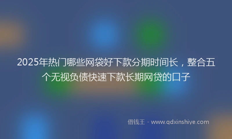 2025年热门哪些网袋好下款分期时间长，整合五个无视负债快速下款长期网贷的口子