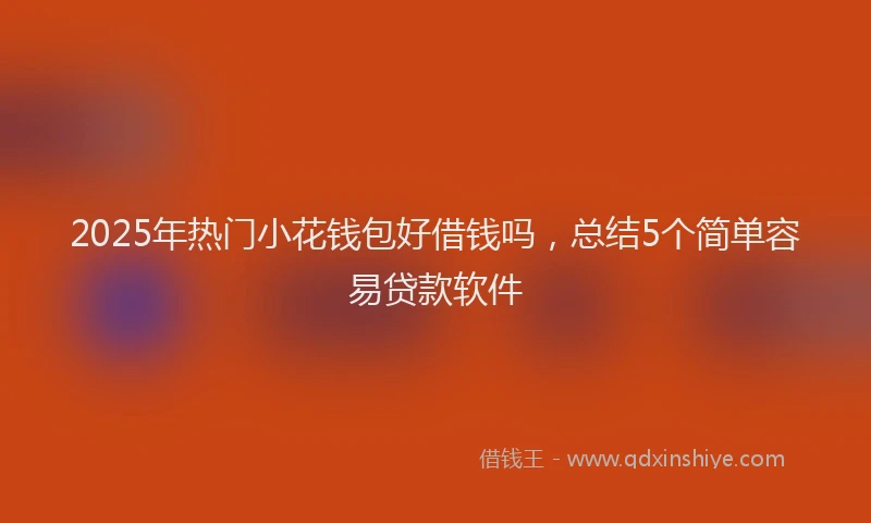 2025年热门小花钱包好借钱吗，总结5个简单容易贷款软件