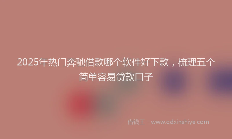 2025年热门奔驰借款哪个软件好下款，梳理五个简单容易贷款口子