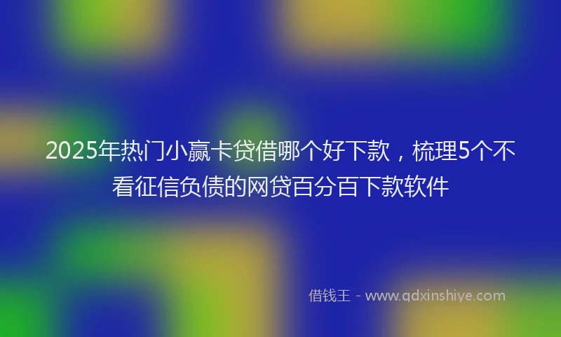 2025年热门小赢卡贷借哪个好下款，梳理5个不看征信负债的网贷百分百下款软件