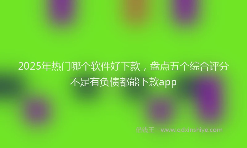 2025年热门哪个软件好下款，盘点五个综合评分不足有负债都能下款app