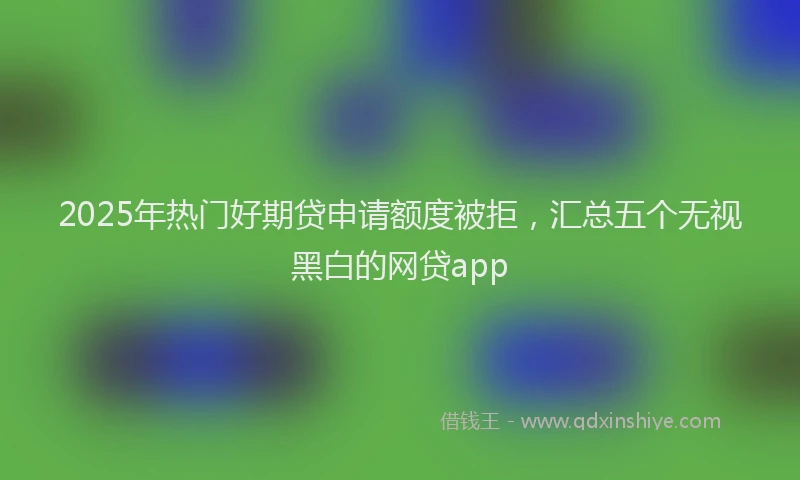 2025年热门好期贷申请额度被拒，汇总五个无视黑白的网贷app