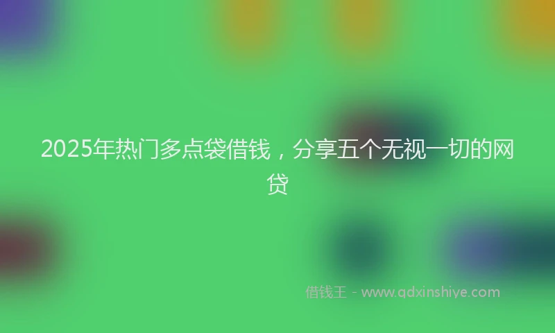 2025年热门多点袋借钱，分享五个无视一切的网贷