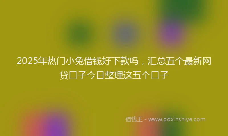 2025年热门小兔借钱好下款吗，汇总五个最新网贷口子今日整理这五个口子