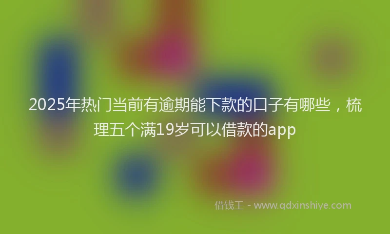 2025年热门当前有逾期能下款的口子有哪些，梳理五个满19岁可以借款的app