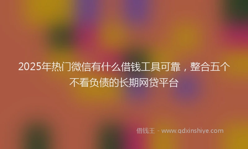 2025年热门微信有什么借钱工具可靠，整合五个不看负债的长期网贷平台