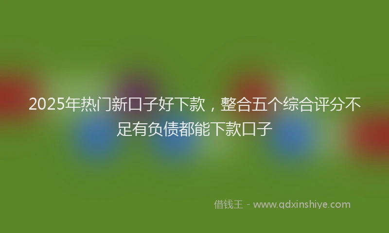 2025年热门新口子好下款，整合五个综合评分不足有负债都能下款口子