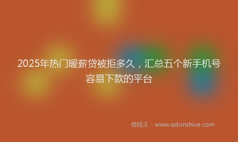 2025年热门暖薪贷被拒多久，汇总五个新手机号容易下款的平台