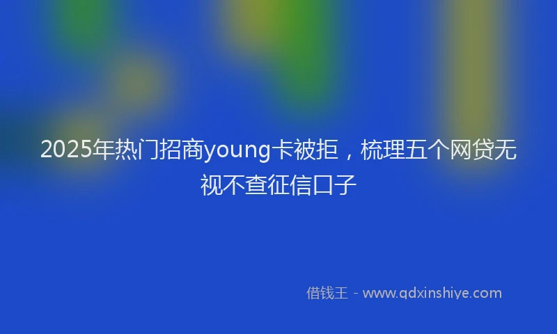 2025年热门招商young卡被拒，梳理五个网贷无视不查征信口子