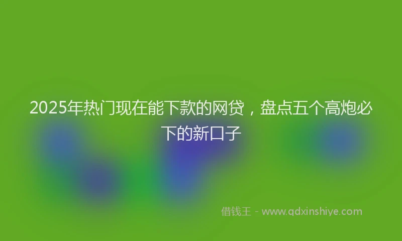 2025年热门现在能下款的网贷，盘点五个高炮必下的新口子