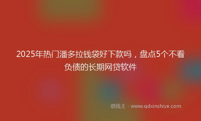 2025年热门潘多拉钱袋好下款吗，盘点5个不看负债的长期网贷软件