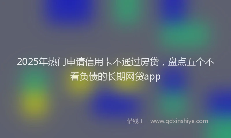 2025年热门申请信用卡不通过房贷，盘点五个不看负债的长期网贷app