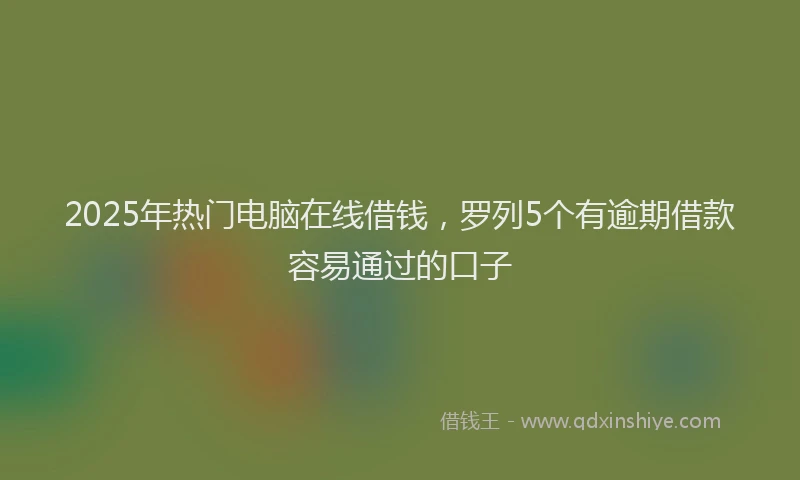 2025年热门电脑在线借钱，罗列5个有逾期借款容易通过的口子