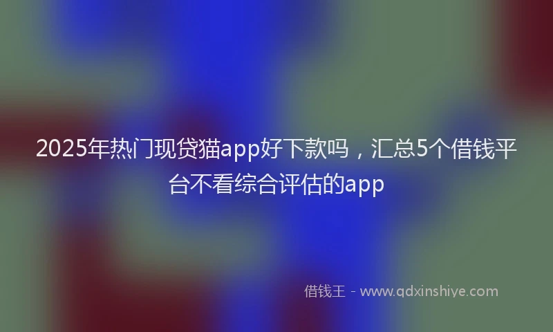2025年热门现贷猫app好下款吗，汇总5个借钱平台不看综合评估的app