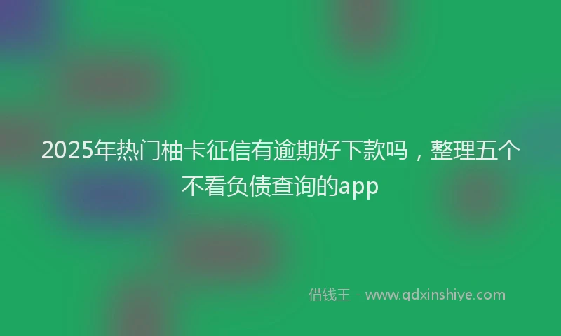 2025年热门柚卡征信有逾期好下款吗，整理五个不看负债查询的app
