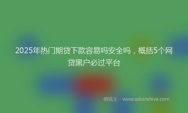 2025年热门期贷下款容易吗安全吗，概括5个网贷黑户必过平台