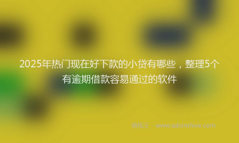 2025年热门现在好下款的小贷有哪些，整理5个有逾期借款容易通过的软件