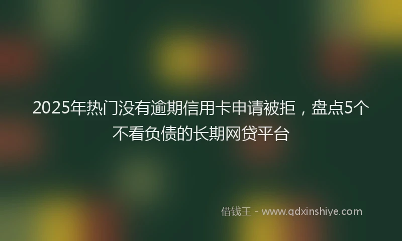 2025年热门没有逾期信用卡申请被拒，盘点5个不看负债的长期网贷平台
