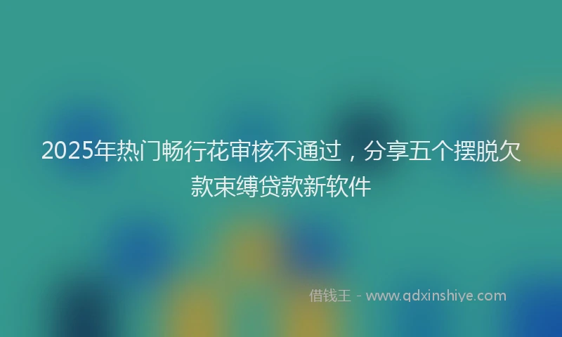 2025年热门畅行花审核不通过，分享五个摆脱欠款束缚贷款新软件