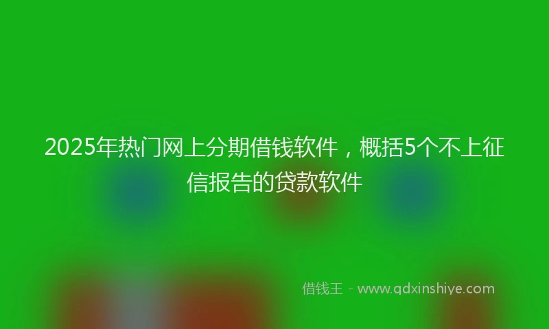 2025年热门网上分期借钱软件，概括5个不上征信报告的贷款软件