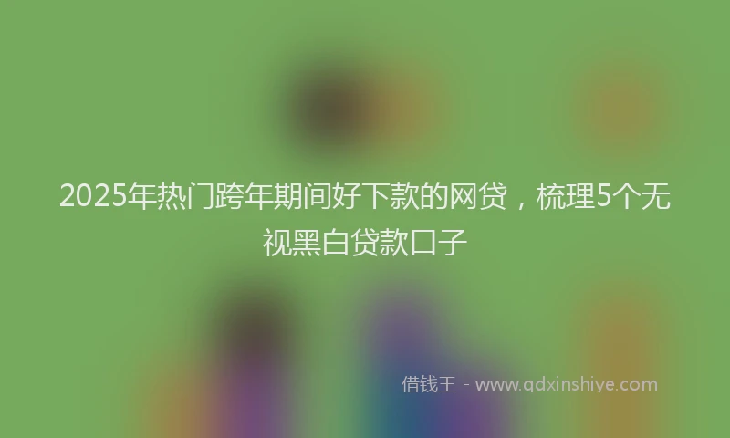 2025年热门跨年期间好下款的网贷，梳理5个无视黑白贷款口子