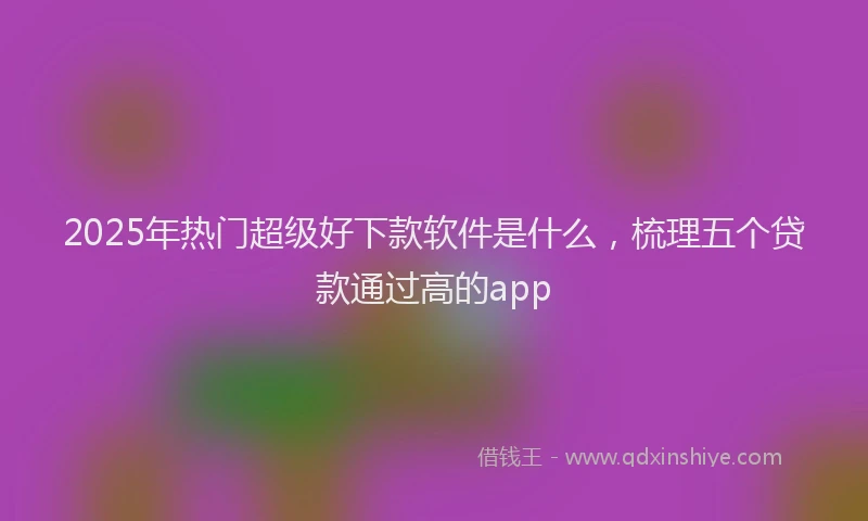 2025年热门超级好下款软件是什么，梳理五个贷款通过高的app