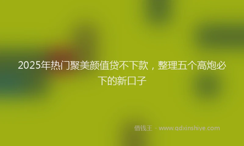 2025年热门聚美颜值贷不下款，整理五个高炮必下的新口子