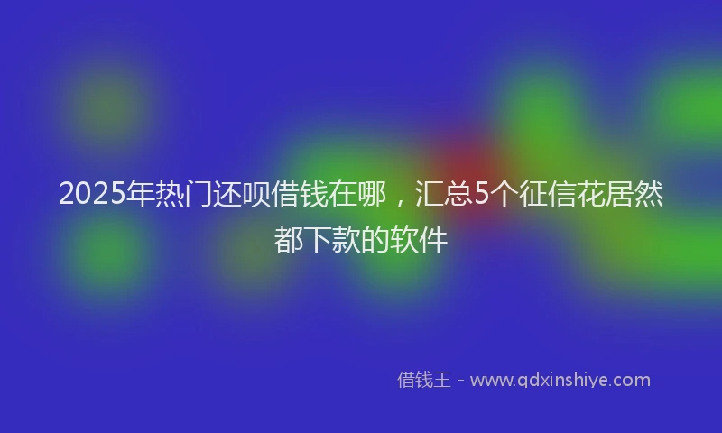 2025年热门还呗借钱在哪，汇总5个征信花居然都下款的软件